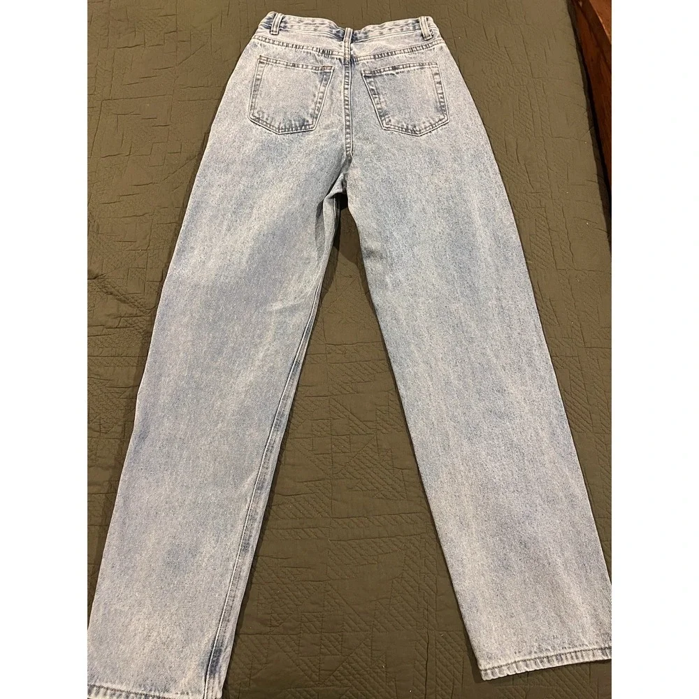 Dissh Women's Blue Jeans Size 8 See Measurements Button Fly‎